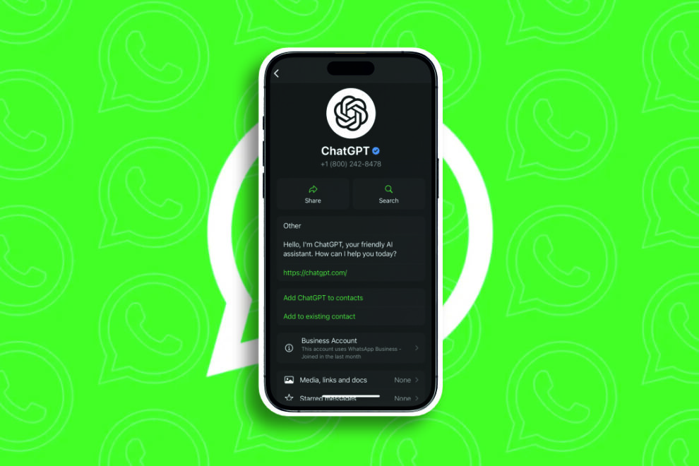 AI images on WhatsApp with ChatGPT