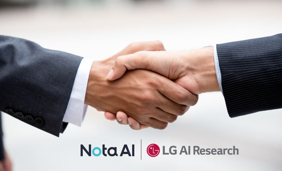 Nota AI Signs Partnership Agreement With LG AI Research