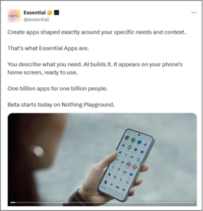 Essential Apps X post