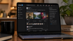 Mockup of LinkedIn - talks about OpenAI new ChatGPT image model
