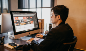 photo captured with a desk