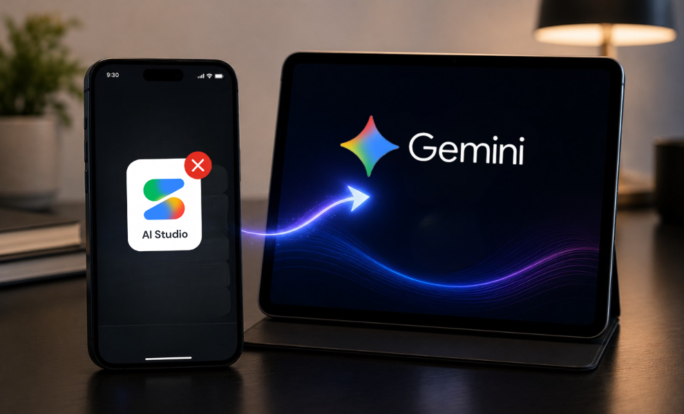 Google cancels AI Studio mobile app